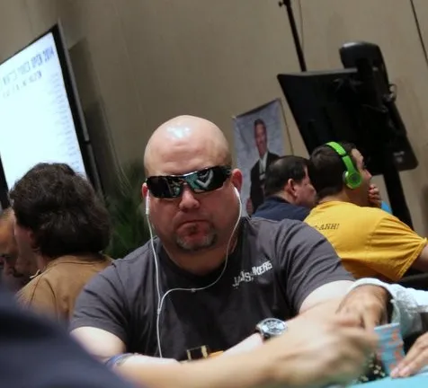 Lee Childs on Day 2 of the 2014 WPT Borgata Winter Poker Open Main Event