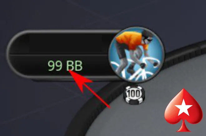 PokerStars Adiciona Opção "Mostrar Stack em Big Blinds"
