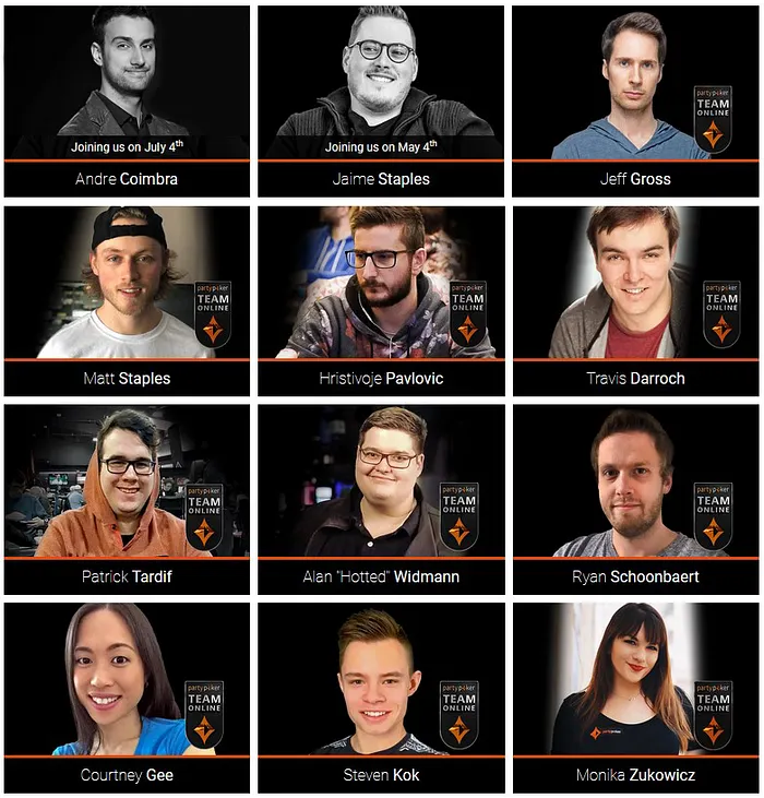 André Coimbra partypoker Team Online
