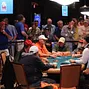 The rail is watching all the action of the last couple of tables in the Seniors Event