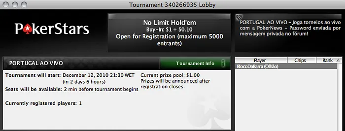 Portugal ao Vivo na PokerStars às 21:30 102