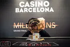 Pedro Cairat Wins the partypoker LIVE MILLIONS Grand Final Finale For €195,000