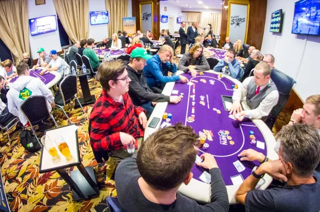 Mateusz Warowiec Bags MPNPT Prague Main Event Day 1A Chip Lead 101
