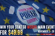 Qualify for the WSOP Europe Main Event with ClubGG from $49.99