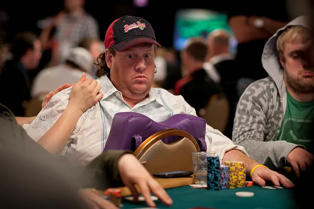 Gavin Smith (during Event #50): sitting comfortably going back into Day 3!