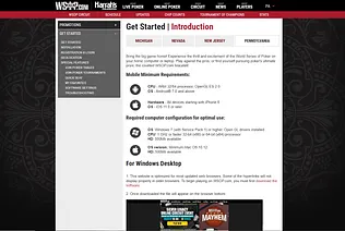 WSOP Poker PA mobile and desktop sign up instructions