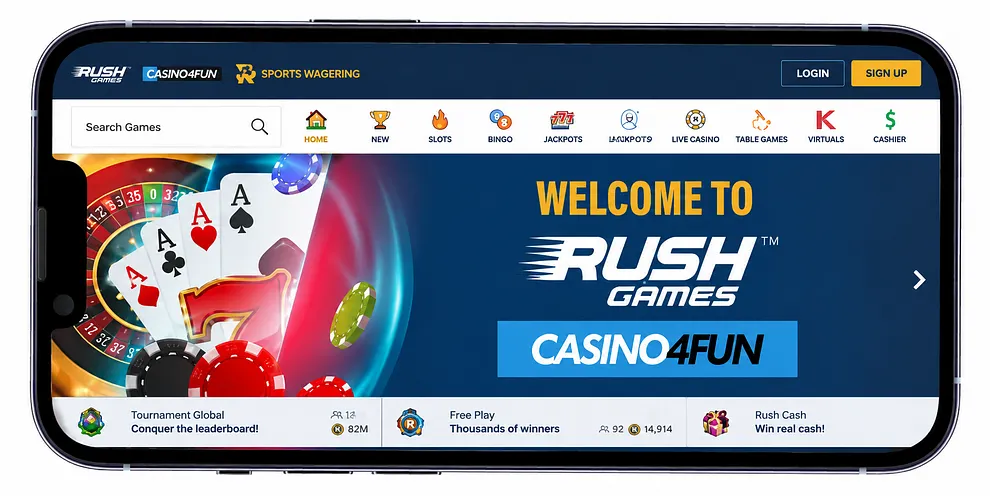 Rush Games lobby