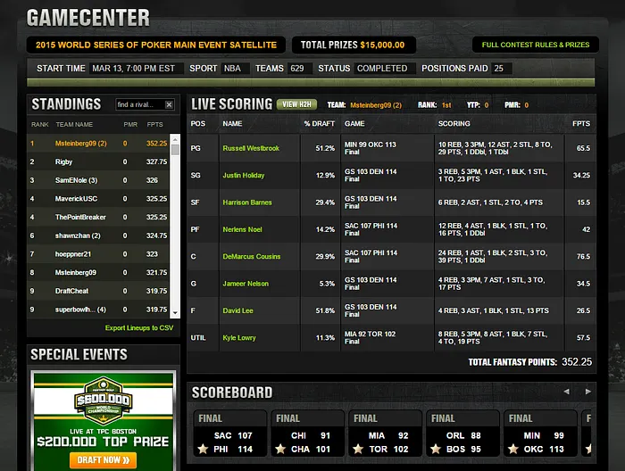 2015 WSOP November Nine: Max Steinberg Parlays DraftKings Qualifier Into Final Table 101