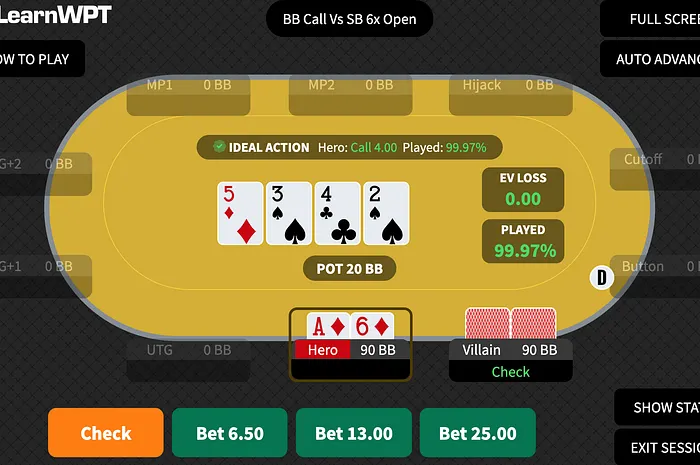 Small Stakes Play with the WPT GTO Trainer