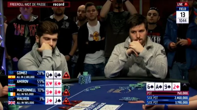 Trois sortants sur une main - EPT Prague 2015