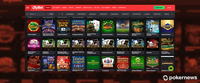 Olybet: buenas opciones en blackjack