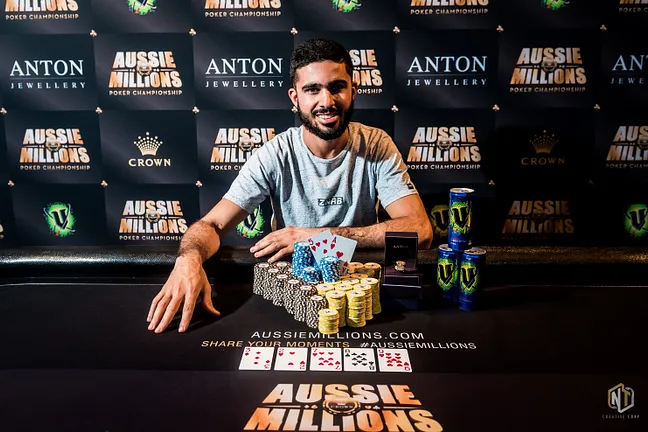 2019 Aussie Millions Opening Event Champion Muhammad Asad
