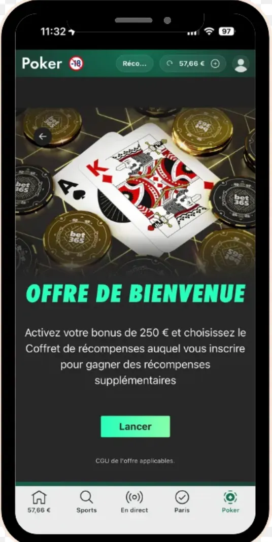 Bet 365 offre