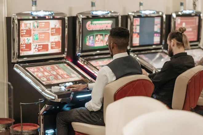 Playing slots in a casino