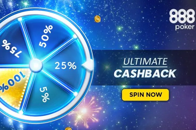 Earn Up to 100% Cashback at 888poker!