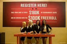 The WSOP.com booth at the Rio.