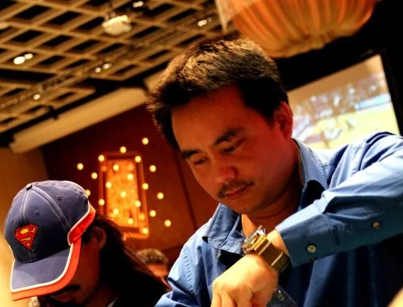 Stevan Cho on Day 2 of Event 3 at the 2014 Borgata Winter Poker Open