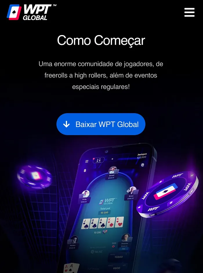WPT Global iOS app baixar instalar