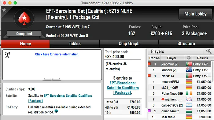 EPT Barcelona: João "Juca" Ribeiro e João "Naza114" Vieira Carimbam Passaporte 101