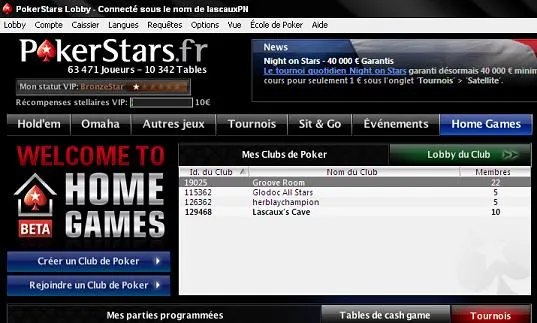 Homes Games Pokerstars : Mode d'emploi pour démarrer votre Club 101