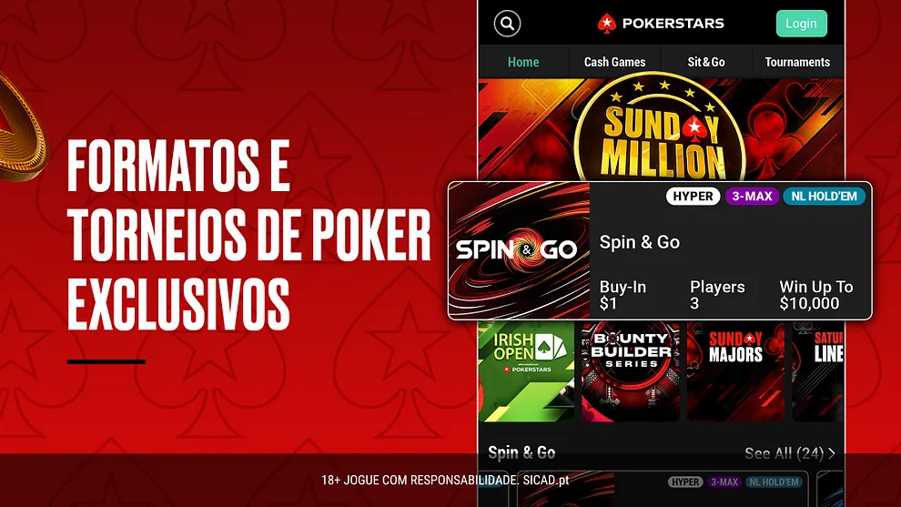 Jogos de poker PokerStars Portugal