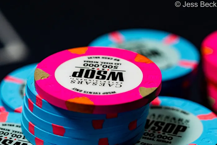 WSOP 500,000 tournament chip.
