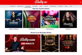 Bally Bet Live Dealer Casino