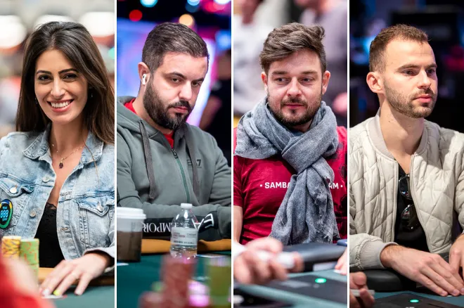 Vivian Saliba, Rafael Mota, Fabiano Kovalski e Renan Bruschi na WSOP 2022