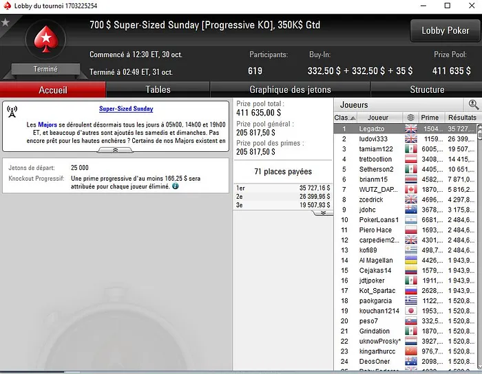 PokerStars : La win pour Antoine Saout, Nicolas Cardyn et Jeremy Nock 101