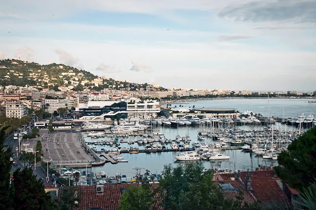 The harbor in Cannes