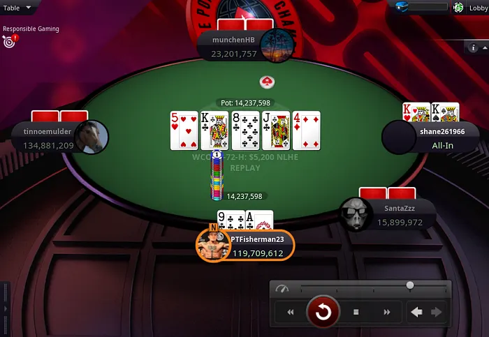 bolha mesa final WCOOP Main Event