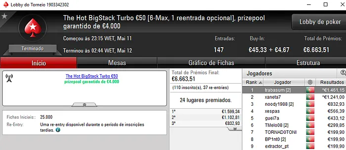 trabasum, drOppzPT e seabraking Brilham na PokerStars.PT 101