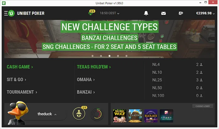 Unibet Starts Beta Testing Version 2.0 of Their Standalone Poker Client 103