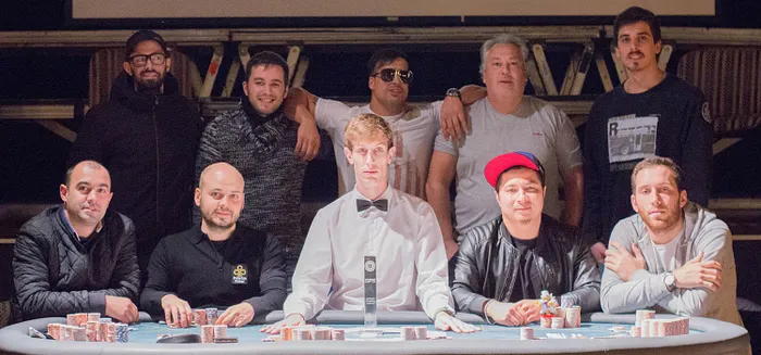 Mesa Final do Main Event da Solverde Poker Season