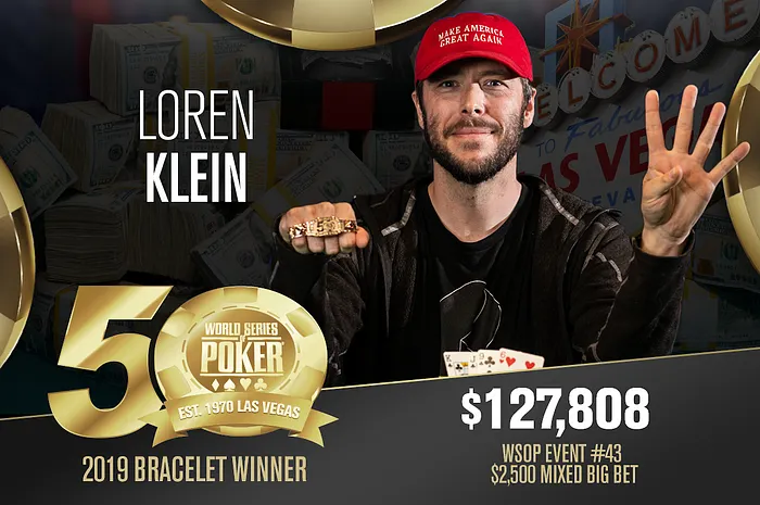Loren Klein Vence 4 Braceletes WSOP em 4 Anos