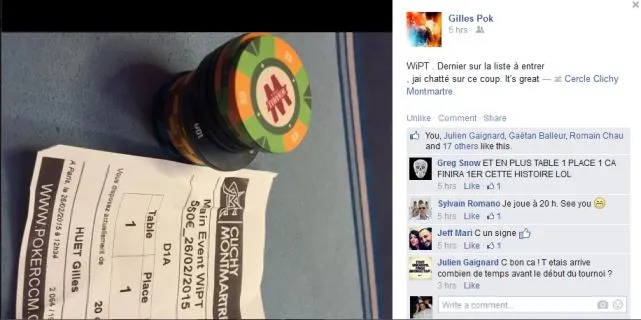 WIPT : 658 participants et 50% de bustos aux Jour 1A et 1B du Winamax Poker Tour 102