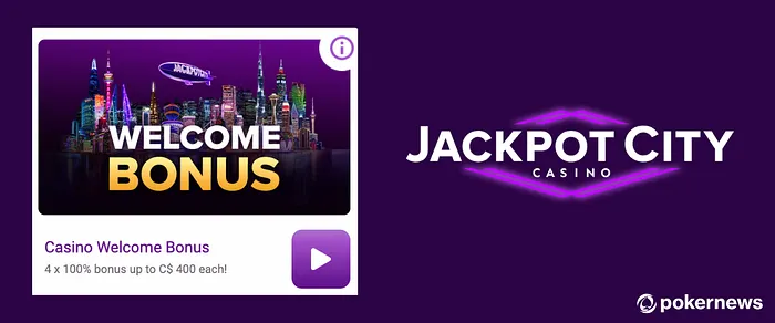 JackpotCity Casino welcome bonus