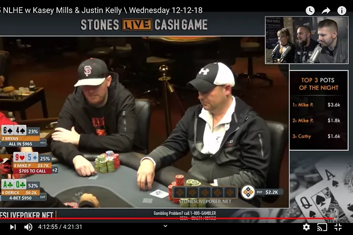 Mike Postle made some unusual plays on the livestream