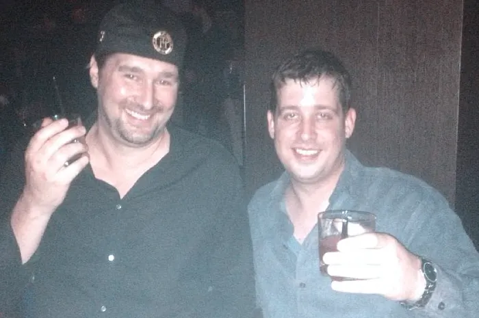 Mike "Wisco" Murray with Phil Hellmuth