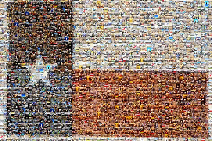 Texas State Flag Mosaic