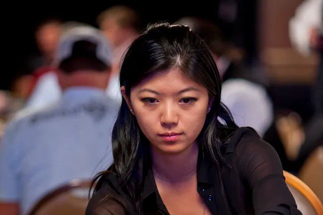 Xuan Liu - chip leader with 23 left