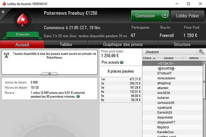 Jouez 1 cent sur PokerStars et empochez votre part des 1250€ garantis 0001