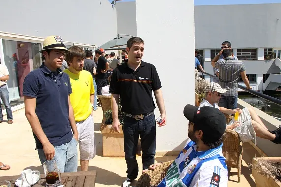 Óscar, con Jakivi, Culebras y "Locoboy" Maceiras