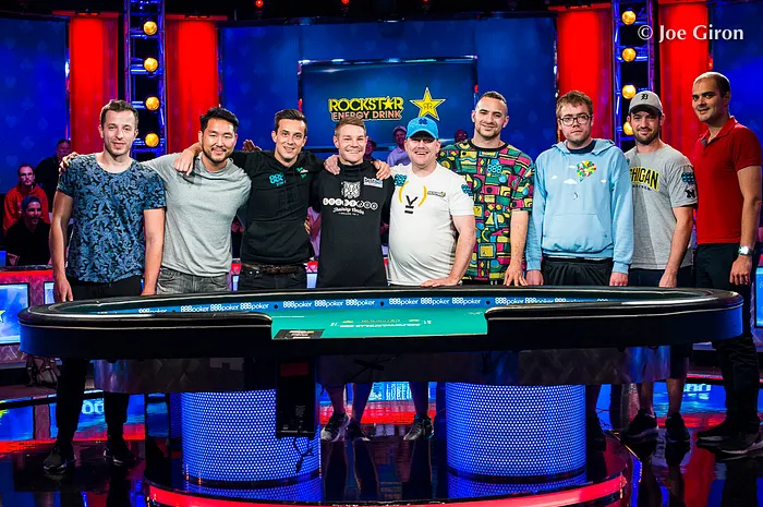 2018 WSOP Main Event final table