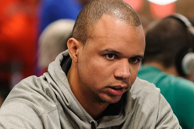 Phil Ivey on Day 1.
