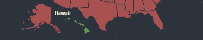 Hawaii Online Poker Map