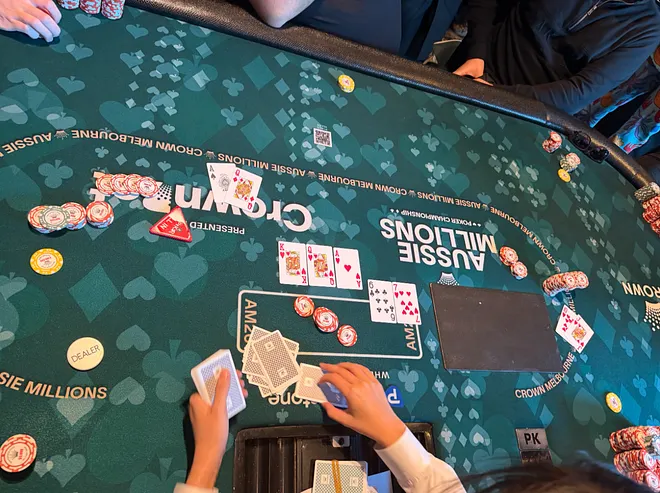 Royal Flush in the Opening Event