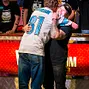 Ryan Riess & Jay Farber hug at the conclusion of their heads up battle.