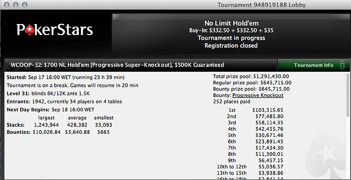 Continuamos a Procurar o Big Hit no WCOOP - flotheguts no Dia 2 do Evento #32 103