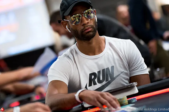 Jimmy Kebe playing at a PokerStars Event